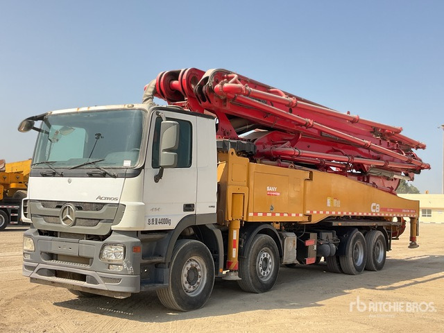 2019 Mercedes Benz Actros 4144 2019 Sany SYM5449THB 56 m on 8x ... Concrete Pump Truck - Αντλία σκυροδέματος: φωτογραφία 1 2019 Mercedes Benz Actros 4144 2019 Sany SYM5449THB 56 m on 8x ... Concrete Pump Truck - Αντλία σκυροδέματος: φωτογραφία 1