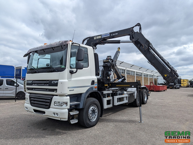 DAF CF85.410 6x4 Dagcab Euro5 EEV - Hiab Haakarm + Hiab 166E-2 DUO - Vangmuil - Φορτηγό φόρτωσης γάντζου, Φορτηγό με γερανό: φωτογραφία 1 DAF CF85.410 6x4 Dagcab Euro5 EEV - Hiab Haakarm + Hiab 166E-2 DUO - Vangmuil - Φορτηγό φόρτωσης γάντζου, Φορτηγό με γερανό: φωτογραφία 1