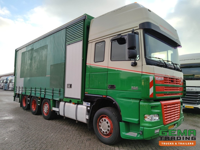 DAF FAK XF95.430 8x2 Super SuperSpaceCab Euro3 - CurtainSider 7.31m + Ramp 16T - MachineTransporter - 6 Persons (V558) - Φορτηγό αυτοκινητάμαξα: φωτογραφία 3 DAF FAK XF95.430 8x2 Super SuperSpaceCab Euro3 - CurtainSider 7.31m + Ramp 16T - MachineTransporter - 6 Persons (V558) - Φορτηγό αυτοκινητάμαξα: φωτογραφία 3