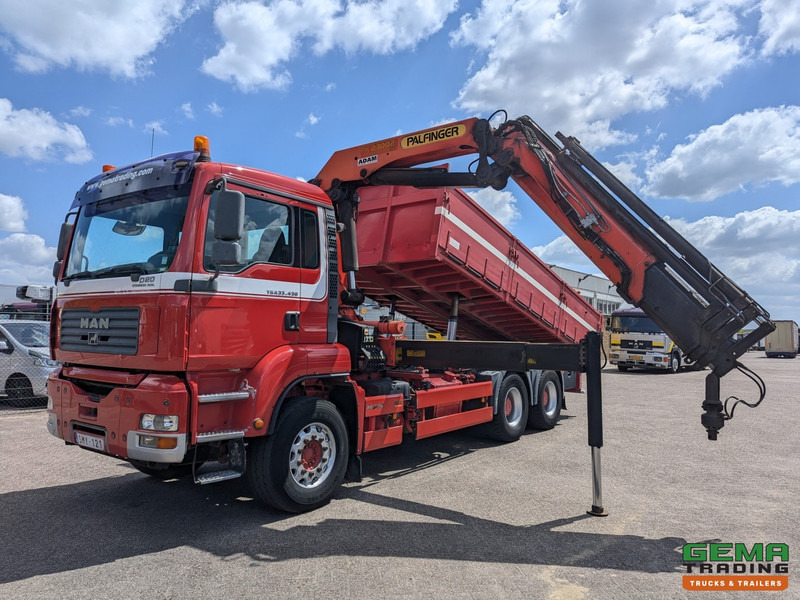 MAN TGA 26.430 6x4 Dagcab Euro3 - Kipper + Palfinger PK23002 - Afstandsbediening - 291.000km - Φορτηγό ανατρεπόμενο, Φορτηγό με γερανό: φωτογραφία 1 MAN TGA 26.430 6x4 Dagcab Euro3 - Kipper + Palfinger PK23002 - Afstandsbediening - 291.000km - Φορτηγό ανατρεπόμενο, Φορτηγό με γερανό: φωτογραφία 1