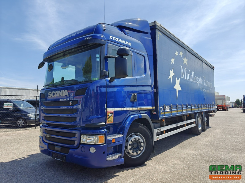 Scania G410 6x2/4 Streamline Euro6 - Retarder - Schuifzeilenbak 8.2M + Laadklep 1500kg - Smart Tacho V2 - Φορτηγό μουσαμάς: φωτογραφία 1 Scania G410 6x2/4 Streamline Euro6 - Retarder - Schuifzeilenbak 8.2M + Laadklep 1500kg - Smart Tacho V2 - Φορτηγό μουσαμάς: φωτογραφία 1