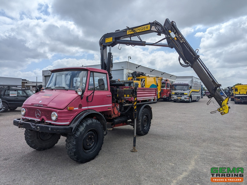 Unimog 416/U1100 4x4 - Hiab PK4600A - Open laadbak - Lier - Vangmuil/trekhaak - Mercedes Benz - Φορτηγό με γερανό: φωτογραφία 1 Unimog 416/U1100 4x4 - Hiab PK4600A - Open laadbak - Lier - Vangmuil/trekhaak - Mercedes Benz - Φορτηγό με γερανό: φωτογραφία 1