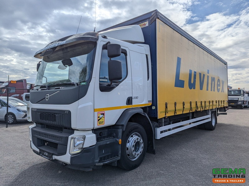 Volvo FE 280 4x2 Dagcab Euro6 - 6 CIL - Schuifzeilenbak 8.6m + Laadklep 2000kg - Φορτηγό μουσαμάς: φωτογραφία 1 Volvo FE 280 4x2 Dagcab Euro6 - 6 CIL - Schuifzeilenbak 8.6m + Laadklep 2000kg - Φορτηγό μουσαμάς: φωτογραφία 1