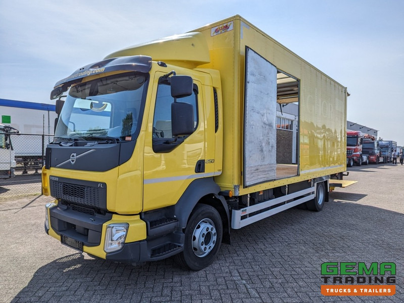 Volvo FL 250 4x2 Daycab Euro6 14Ton - GeslotenBak 6M + Laadklep 2000KG - Zijdeuren - Φορτηγό κόφα: φωτογραφία 1 Volvo FL 250 4x2 Daycab Euro6 14Ton - GeslotenBak 6M + Laadklep 2000KG - Zijdeuren - Φορτηγό κόφα: φωτογραφία 1