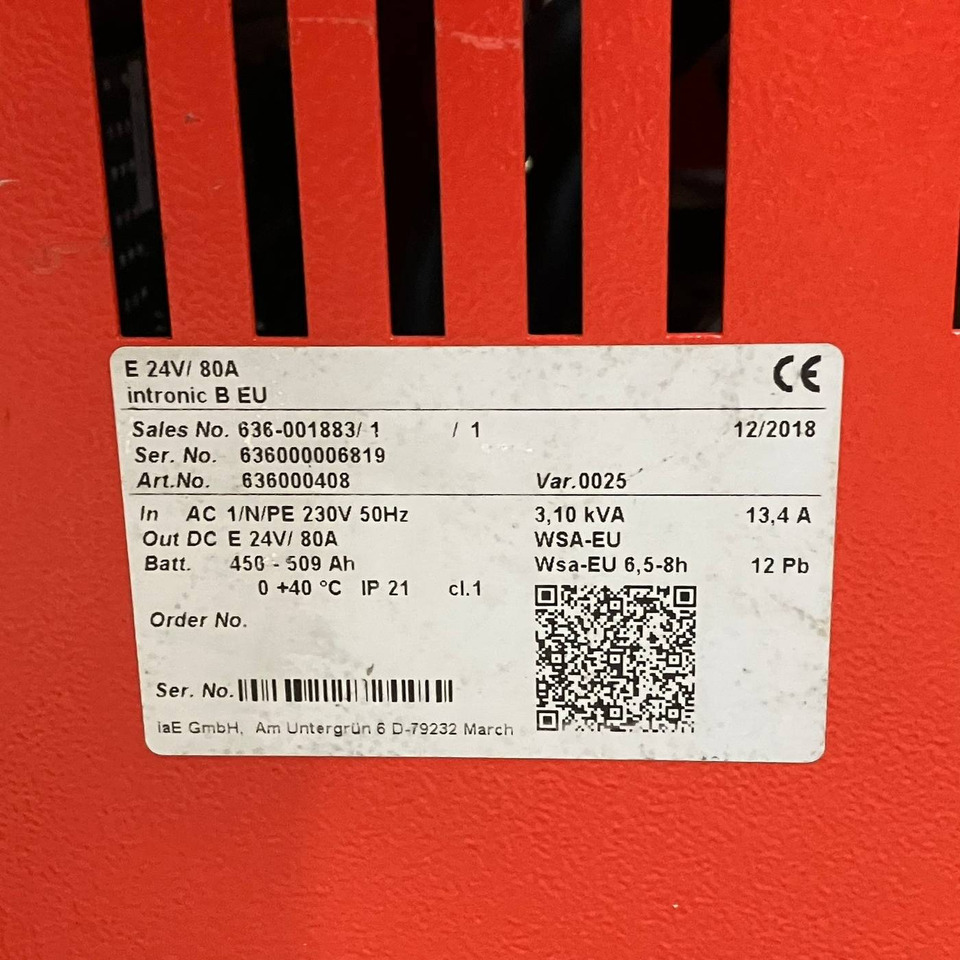 Hawker 24V/80A - Ανταλλακτικό για Ανυψωτικό μηχάνημα: φωτογραφία 5 Hawker 24V/80A - Ανταλλακτικό για Ανυψωτικό μηχάνημα: φωτογραφία 5