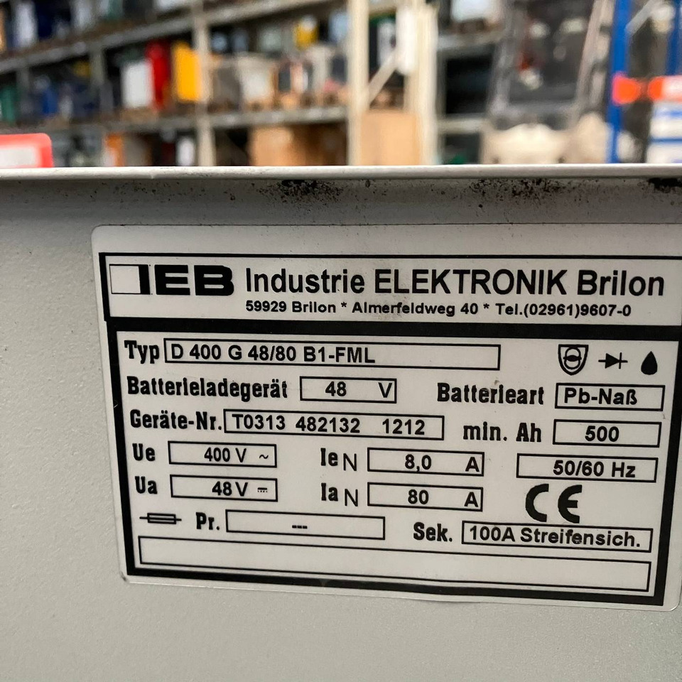 Tricom Filon Classic 48V/80A - Ανταλλακτικό για Ανυψωτικό μηχάνημα: φωτογραφία 2 Tricom Filon Classic 48V/80A - Ανταλλακτικό για Ανυψωτικό μηχάνημα: φωτογραφία 2