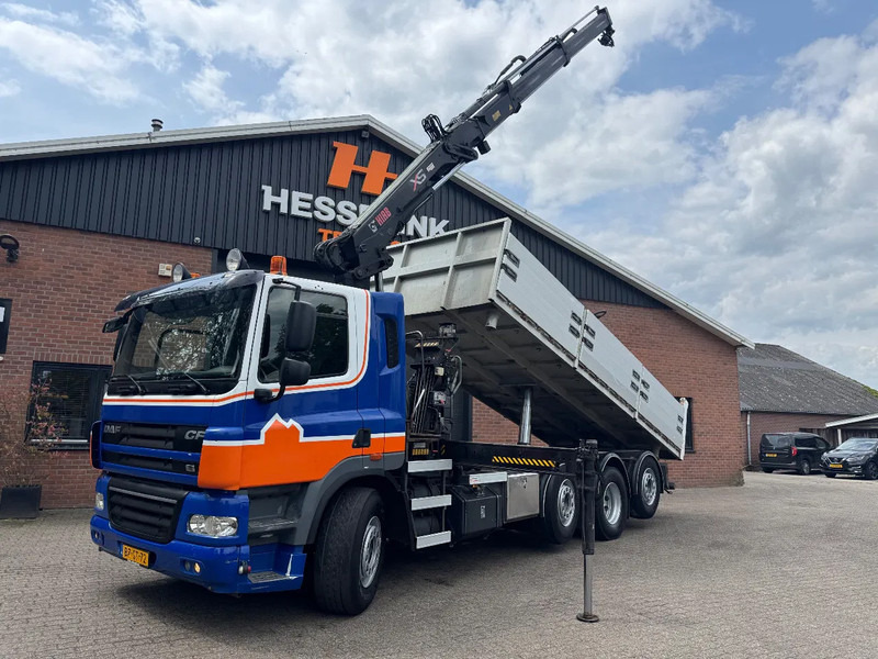 DAF CF 85.360 8X2 3 Zijdige kipper HIAB 16 t/m kraan AHK Top condition - Φορτηγό ανατρεπόμενο, Φορτηγό με γερανό: φωτογραφία 1 DAF CF 85.360 8X2 3 Zijdige kipper HIAB 16 t/m kraan AHK Top condition - Φορτηγό ανατρεπόμενο, Φορτηγό με γερανό: φωτογραφία 1
