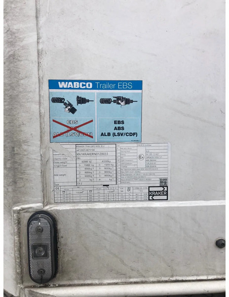 Kraker 2X K-Force 92m3 Alcoa Durabright SAF Tyrepilot Liftas - Top condition - Επικαθήμενο μεταφορική βουτσάς: φωτογραφία 5 Kraker 2X K-Force 92m3 Alcoa Durabright SAF Tyrepilot Liftas - Top condition - Επικαθήμενο μεταφορική βουτσάς: φωτογραφία 5