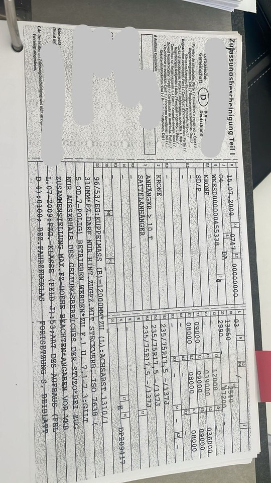 Καινούριο Επικαθήμενο με χαμηλό δάπεδο Krone SDP 27  12,2m JUMBO BPW 235/75R17,5 Reifen 90%: φωτογραφία 27