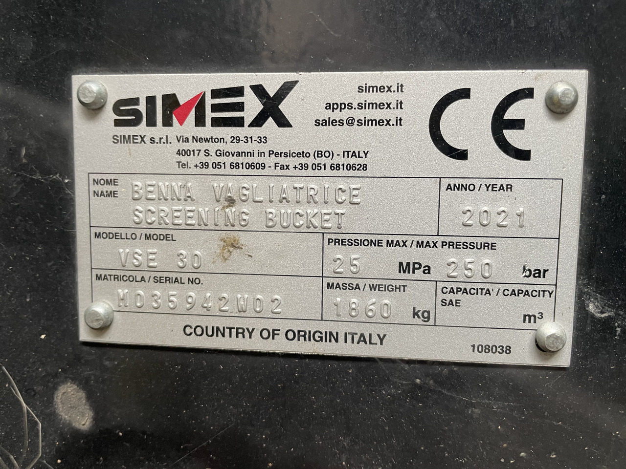 Simex VSE Siebschaufeln m. hydr. WELLENVERSTELLUNG - Kάδος διαλογής για Εκσκαφέας: φωτογραφία 4 Simex VSE Siebschaufeln m. hydr. WELLENVERSTELLUNG - Kάδος διαλογής για Εκσκαφέας: φωτογραφία 4