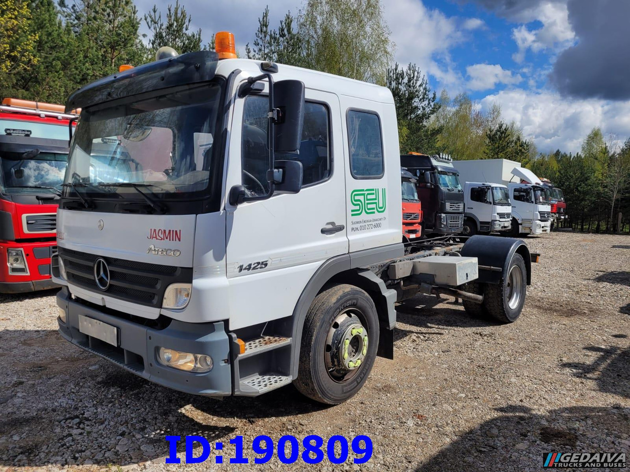 MERCEDES-BENZ Atego 1425 - Φορτηγό σασί: φωτογραφία 1 MERCEDES-BENZ Atego 1425 - Φορτηγό σασί: φωτογραφία 1