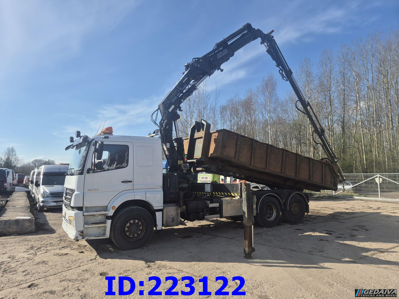 MERCEDES-BENZ Axor 2533 6x2 + Atlas 332.3E Crane - Φορτηγό ανατρεπόμενο: φωτογραφία 1 MERCEDES-BENZ Axor 2533 6x2 + Atlas 332.3E Crane - Φορτηγό ανατρεπόμενο: φωτογραφία 1