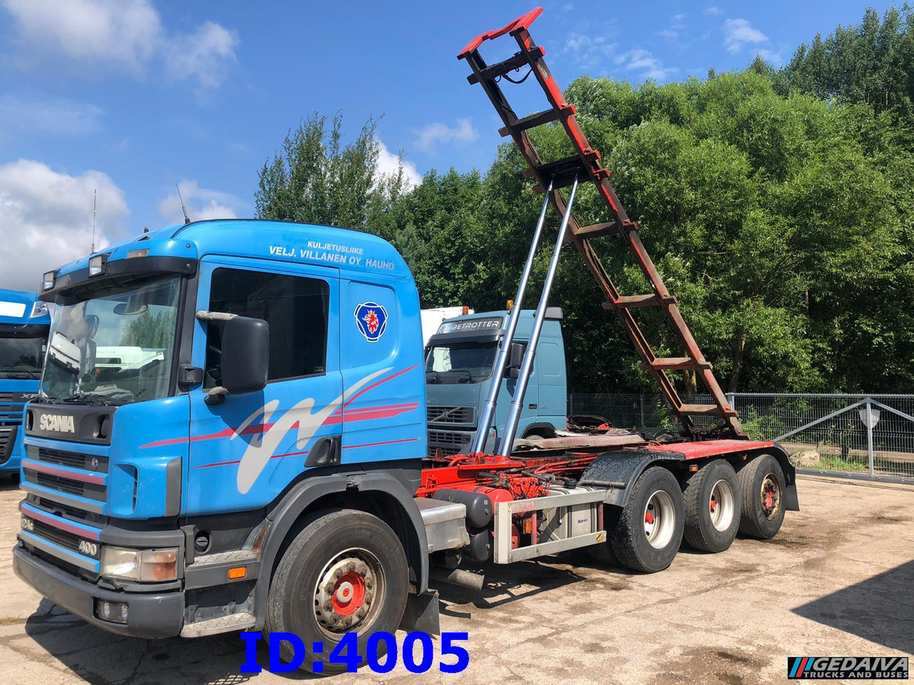 SCANIA 124 400 8x4 - Φορτηγό με σύστημα καλωδίων: φωτογραφία 1 SCANIA 124 400 8x4 - Φορτηγό με σύστημα καλωδίων: φωτογραφία 1