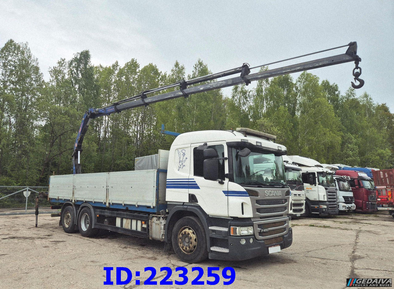 SCANIA P450 6x2 Steering axle Euro6 + PM 13.5SP - Φορτηγό με ανοιχτή καρότσα: φωτογραφία 4 SCANIA P450 6x2 Steering axle Euro6 + PM 13.5SP - Φορτηγό με ανοιχτή καρότσα: φωτογραφία 4