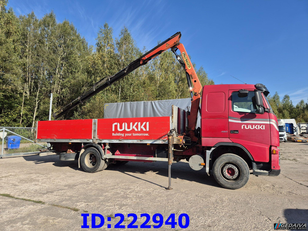 VOLVO FH12 420HP + Crane Palfinger PK9501 - Φορτηγό με ανοιχτή καρότσα: φωτογραφία 4 VOLVO FH12 420HP + Crane Palfinger PK9501 - Φορτηγό με ανοιχτή καρότσα: φωτογραφία 4