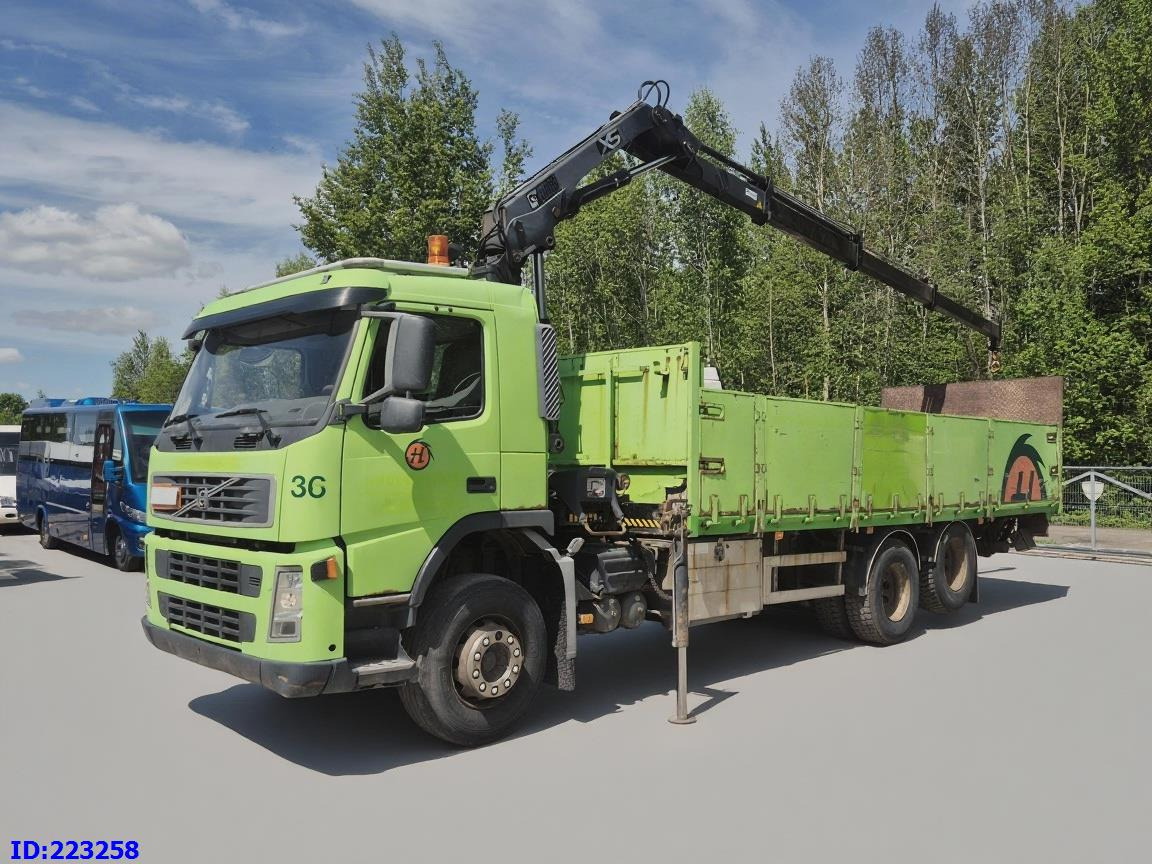 VOLVO FM9 300HP 6x2 + HIAB 144B -3 CL - Φορτηγό με ανοιχτή καρότσα: φωτογραφία 1 VOLVO FM9 300HP 6x2 + HIAB 144B -3 CL - Φορτηγό με ανοιχτή καρότσα: φωτογραφία 1