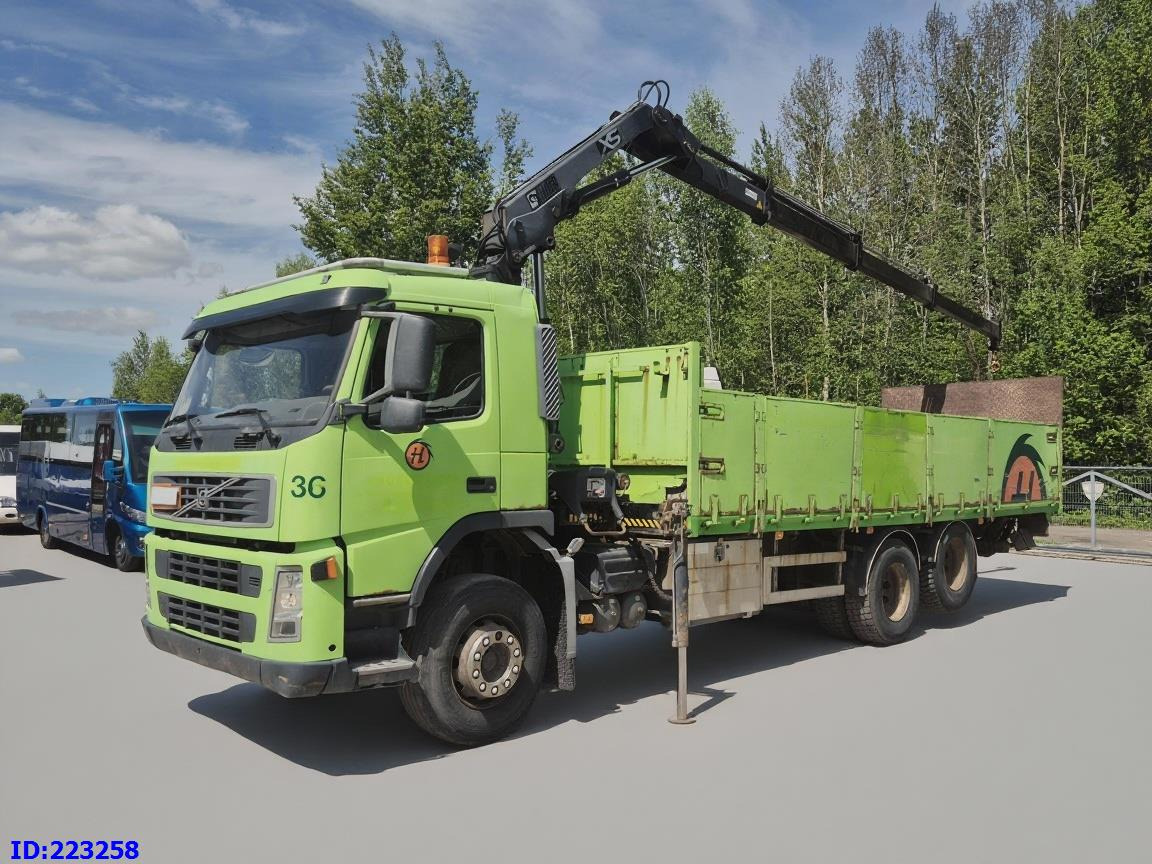 VOLVO FM9 300HP 6x2 + HIAB 144B -3 CL - Φορτηγό με ανοιχτή καρότσα: φωτογραφία 1 VOLVO FM9 300HP 6x2 + HIAB 144B -3 CL - Φορτηγό με ανοιχτή καρότσα: φωτογραφία 1