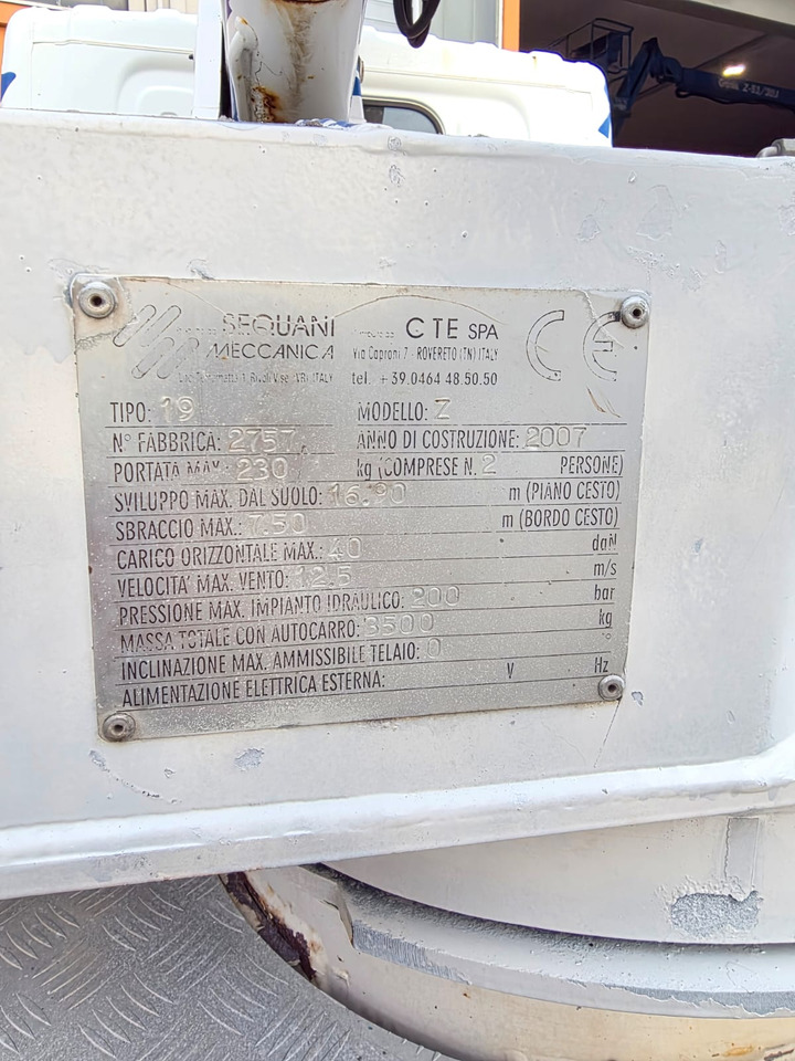 CTE Z 19 - Φορτηγό με εναέρια πλατφόρμα: φωτογραφία 4 CTE Z 19 - Φορτηγό με εναέρια πλατφόρμα: φωτογραφία 4