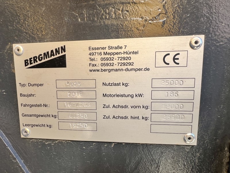 Αρθρωτό φορτηγό Bergmann 5025 (110874): φωτογραφία 7