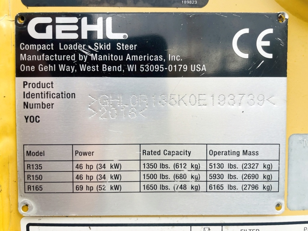 Gehl R135 (4068) - Φορτωτής πλάγιας ολίσθησης: φωτογραφία 3 Gehl R135 (4068) - Φορτωτής πλάγιας ολίσθησης: φωτογραφία 3