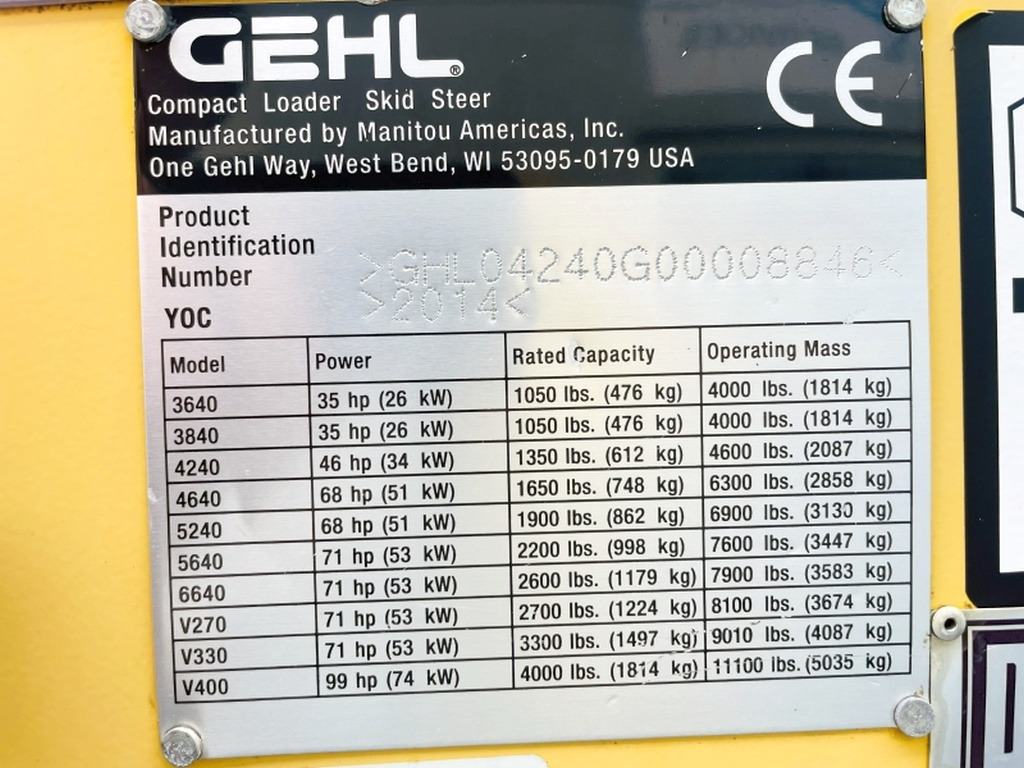 Gehl SL4240 (4035) - Φορτωτής πλάγιας ολίσθησης: φωτογραφία 3 Gehl SL4240 (4035) - Φορτωτής πλάγιας ολίσθησης: φωτογραφία 3