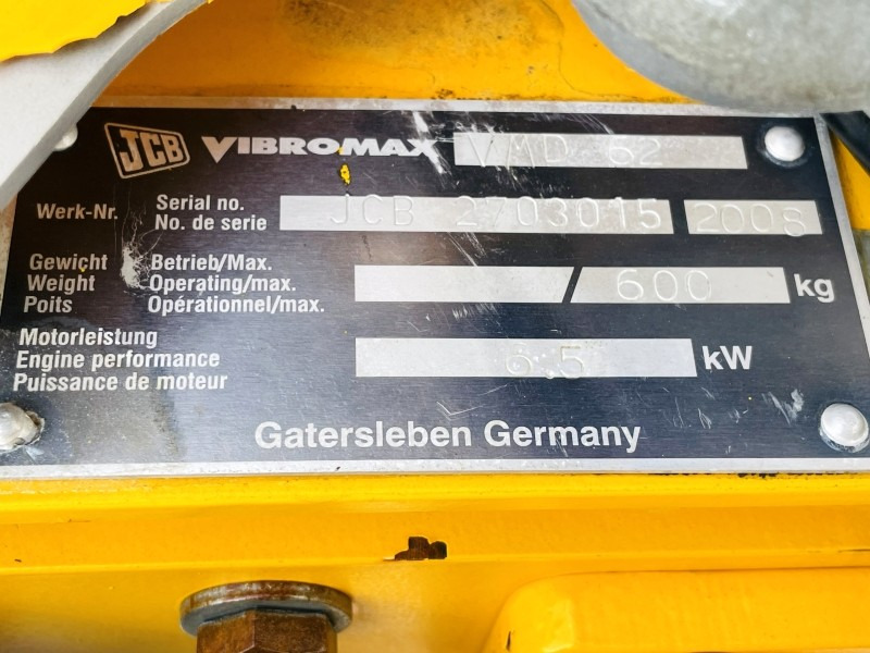 JCB Vibromax Duplex VMD 62 (1244) - Μικρος ασφαλτικός οδοστρωτήρας: φωτογραφία 3 JCB Vibromax Duplex VMD 62 (1244) - Μικρος ασφαλτικός οδοστρωτήρας: φωτογραφία 3