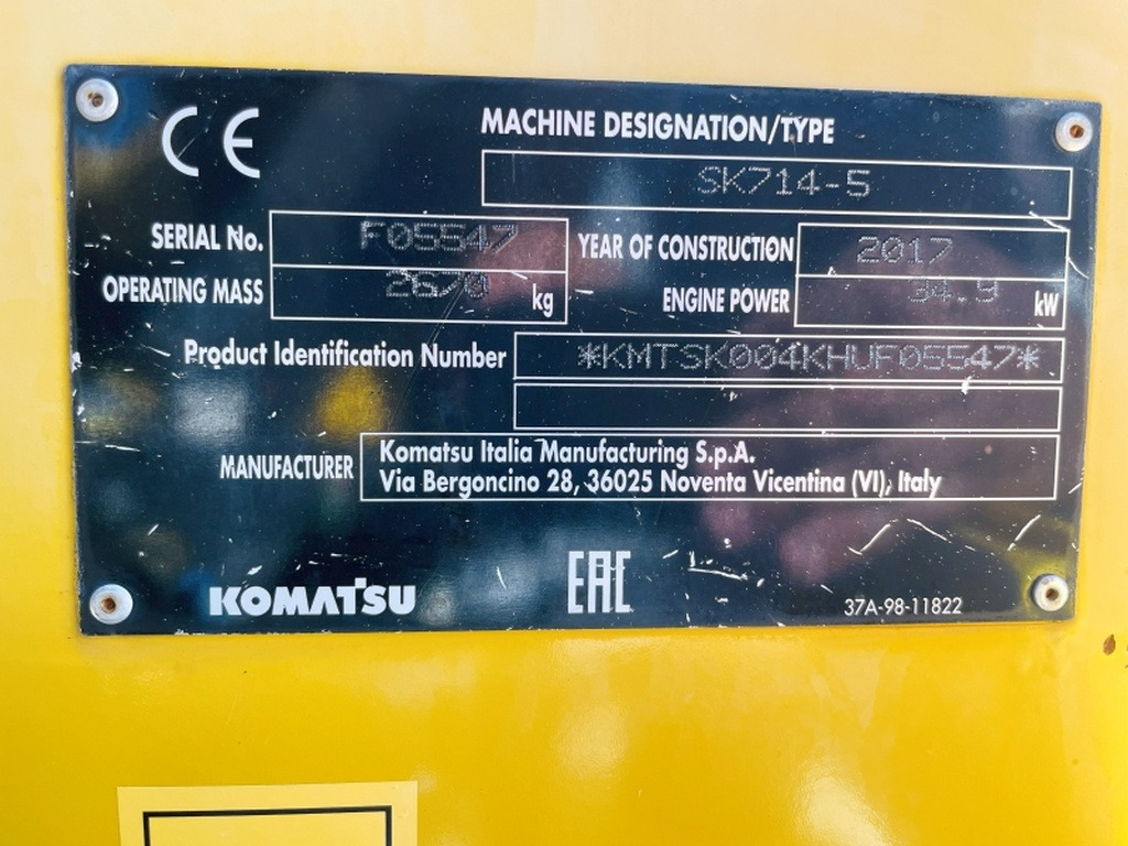 Komatsu SK714-5 (4066) - Φορτωτής πλάγιας ολίσθησης: φωτογραφία 3 Komatsu SK714-5 (4066) - Φορτωτής πλάγιας ολίσθησης: φωτογραφία 3
