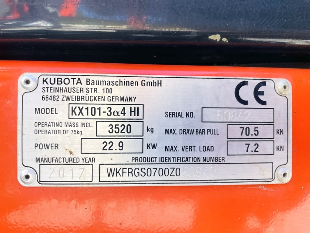 Kubota KX101-3a (4052) - Μίνι εκσκαφέας: φωτογραφία 3 Kubota KX101-3a (4052) - Μίνι εκσκαφέας: φωτογραφία 3