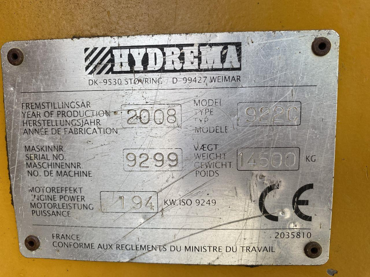 Αρθρωτό φορτηγό Hydrema 922C: φωτογραφία 10 Αρθρωτό φορτηγό Hydrema 922C: φωτογραφία 10