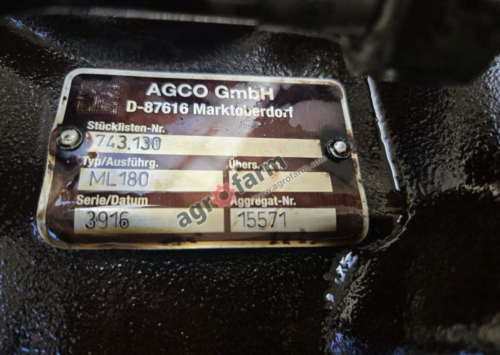 Skrzynia biegów Vario ML180, Massey Ferguson 6614 - Κιβώτιο ταχυτήτων: φωτογραφία 3 Skrzynia biegów Vario ML180, Massey Ferguson 6614 - Κιβώτιο ταχυτήτων: φωτογραφία 3