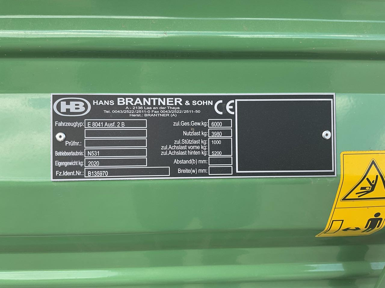 Brantner E 6040 - Ρυμούλκα ανατρεπόμενο: φωτογραφία 5 Brantner E 6040 - Ρυμούλκα ανατρεπόμενο: φωτογραφία 5