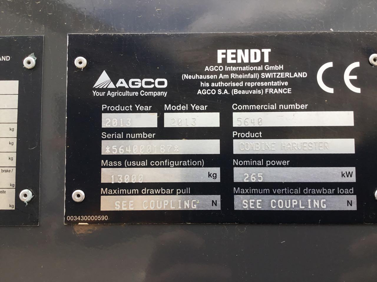 Fendt 6335 C - Θεριζοαλωνιστική μηχανή: φωτογραφία 5 Fendt 6335 C - Θεριζοαλωνιστική μηχανή: φωτογραφία 5