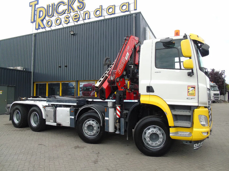 DAF CF 480 + 8X4 + FASSI 16T/M + 20T HOOK + REMOTE + PERFECT - Φορτηγό φόρτωσης γάντζου, Φορτηγό με γερανό: φωτογραφία 3 DAF CF 480 + 8X4 + FASSI 16T/M + 20T HOOK + REMOTE + PERFECT - Φορτηγό φόρτωσης γάντζου, Φορτηγό με γερανό: φωτογραφία 3