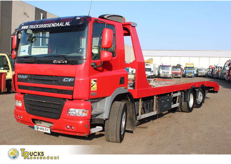 DAF CF 85.410 + EURO 5 + EXTENDABLE PLATFORM HYDROLIC + 6X2 + 3X IN STOCK / WINCH - Φορτηγό αυτοκινητάμαξα: φωτογραφία 1 DAF CF 85.410 + EURO 5 + EXTENDABLE PLATFORM HYDROLIC + 6X2 + 3X IN STOCK / WINCH - Φορτηγό αυτοκινητάμαξα: φωτογραφία 1