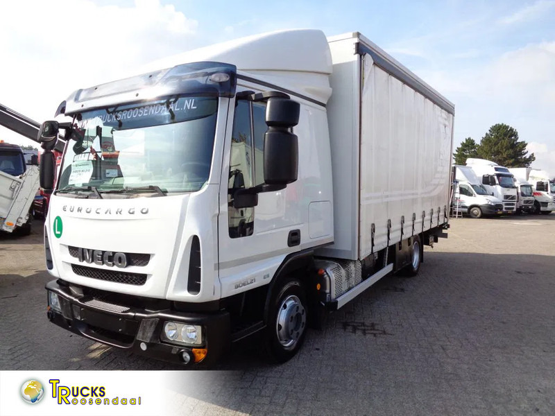 Iveco Eurocargo 80EL21 Manual + Euro 6 + Dhollandia Lift - Φορτηγό μουσαμάς: φωτογραφία 1 Iveco Eurocargo 80EL21 Manual + Euro 6 + Dhollandia Lift - Φορτηγό μουσαμάς: φωτογραφία 1