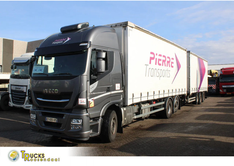 Iveco Stralis 510 + EURO 6 + RETARDER + STEERING AXEL + 6x2 + 106m3 combi - Φορτηγό μουσαμάς: φωτογραφία 1 Iveco Stralis 510 + EURO 6 + RETARDER + STEERING AXEL + 6x2 + 106m3 combi - Φορτηγό μουσαμάς: φωτογραφία 1