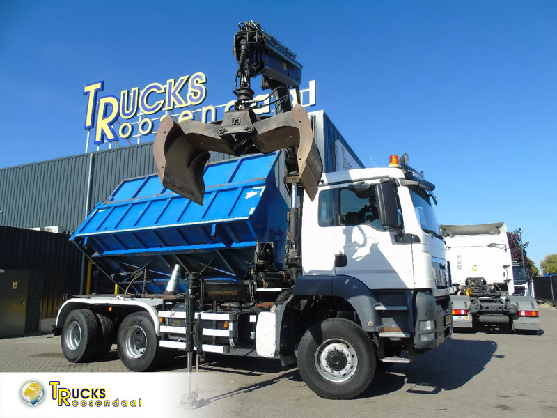 MAN TGS 26.400 + 6x6 + HIAB 166 E3 HIPRO + 3SIDE TIPPER - Φορτηγό με γερανό: φωτογραφία 1 MAN TGS 26.400 + 6x6 + HIAB 166 E3 HIPRO + 3SIDE TIPPER - Φορτηγό με γερανό: φωτογραφία 1