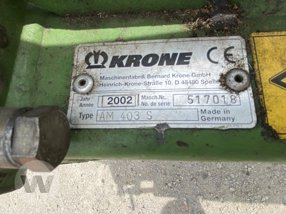 Krone AM 403 S - Χορτοκοπτικό: φωτογραφία 5 Krone AM 403 S - Χορτοκοπτικό: φωτογραφία 5