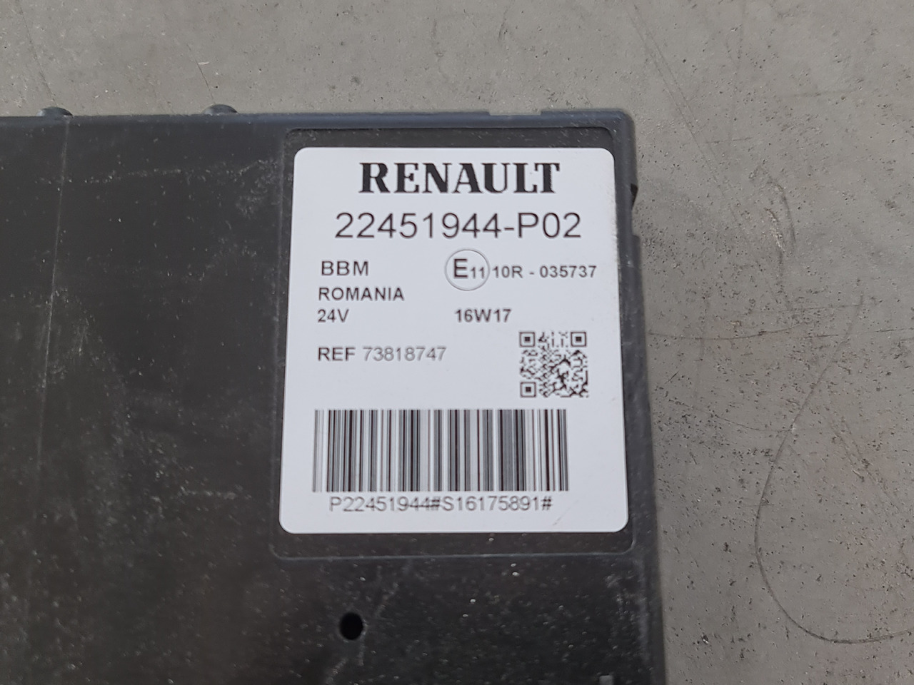 RENAULT RANGE T / BBM CONTROL UNIT / 22451944 P02 - Ηλεκτρονική μονάδα ελέγχου: φωτογραφία 4 RENAULT RANGE T / BBM CONTROL UNIT / 22451944 P02 - Ηλεκτρονική μονάδα ελέγχου: φωτογραφία 4