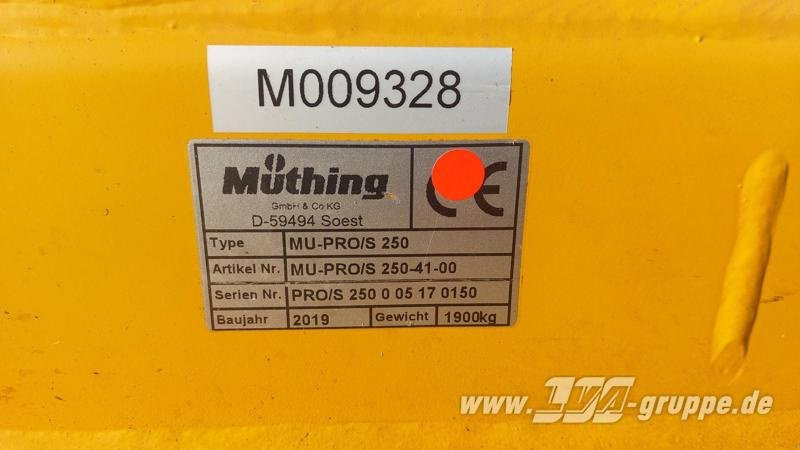 Καταστροφέας Müthing MU-PRO/S 250: φωτογραφία 8