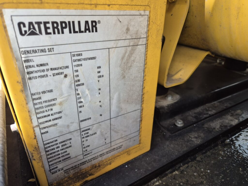 CATERPILLAR DE150EO generator set - Βιομηχανική γεννήτρια: φωτογραφία 5 CATERPILLAR DE150EO generator set - Βιομηχανική γεννήτρια: φωτογραφία 5