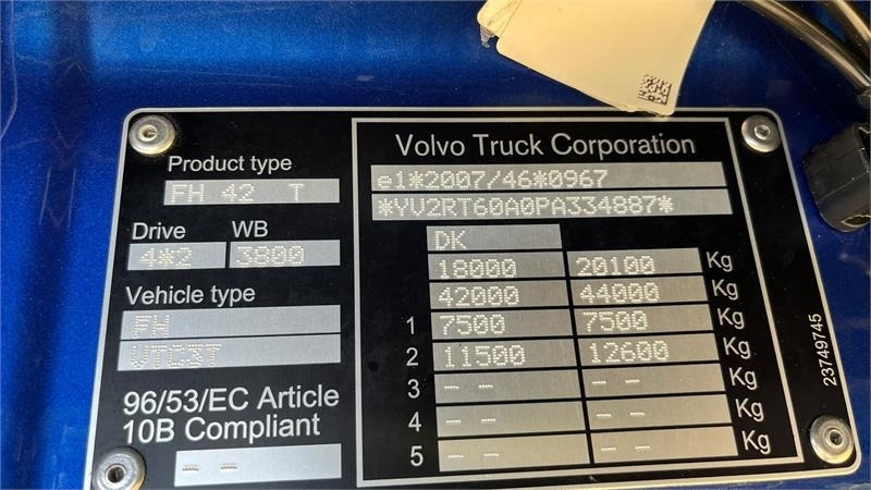 Volvo FH 540 Globetrotter XL, fuld luft affjedring og Al  - Τράκτορας: φωτογραφία 4 Volvo FH 540 Globetrotter XL, fuld luft affjedring og Al  - Τράκτορας: φωτογραφία 4