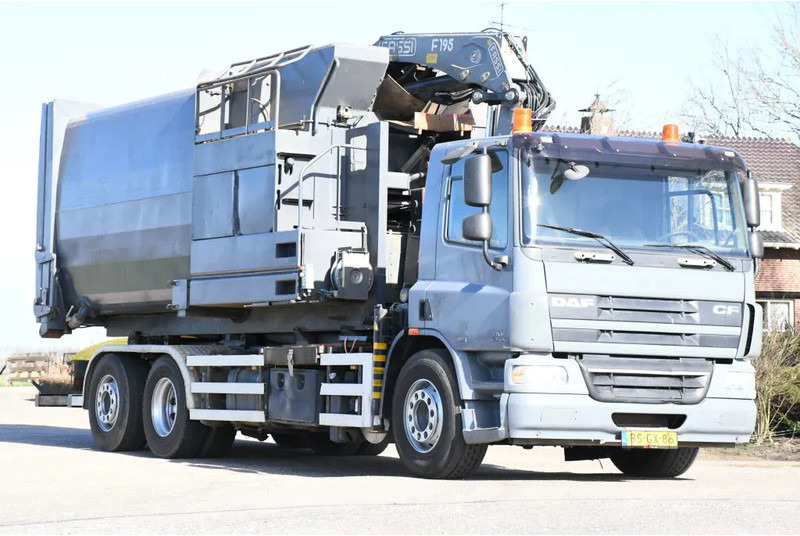 DAF CF75/310 FAN !!KRAAN/HAAK!!PERSCONTAINER!!HIGH PRESURRE CLEANING!!HOGEDRUK REINIGING!!HOCH DRUCK WASHEN SYSTEM!!REINIGING!GEJO B - Φορτηγό φόρτωσης γάντζου, Φορτηγό με γερανό: φωτογραφία 2 DAF CF75/310 FAN !!KRAAN/HAAK!!PERSCONTAINER!!HIGH PRESURRE CLEANING!!HOGEDRUK REINIGING!!HOCH DRUCK WASHEN SYSTEM!!REINIGING!GEJO B - Φορτηγό φόρτωσης γάντζου, Φορτηγό με γερανό: φωτογραφία 2
