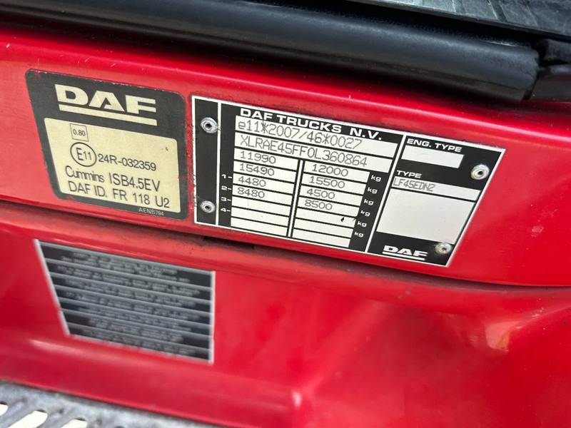 Leasing DAF LF 45 /160/ MANUELL!!12ton!! EURO 5!!LBW/KLEP!! DAF LF 45 /160/ MANUELL!!12ton!! EURO 5!!LBW/KLEP!!: φωτογραφία 12