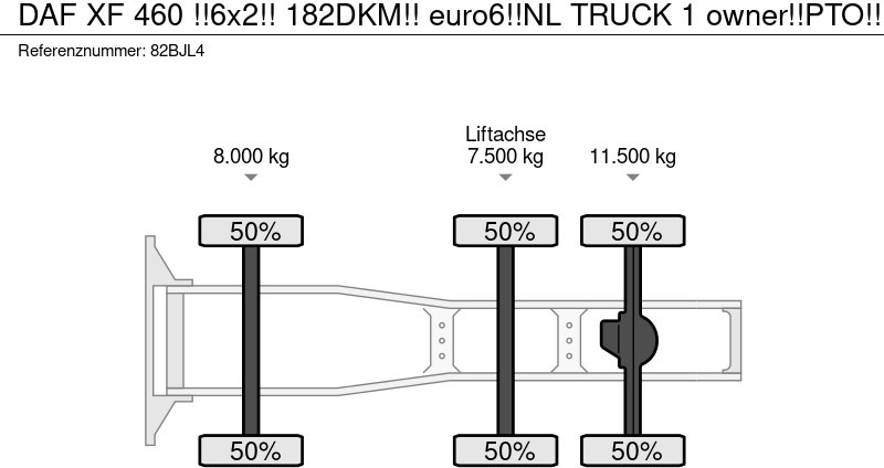 Τράκτορας DAF XF 460 !!6x2!! 182DKM!! euro6!!NL TRUCK 1 owner!!PTO!!: φωτογραφία 14