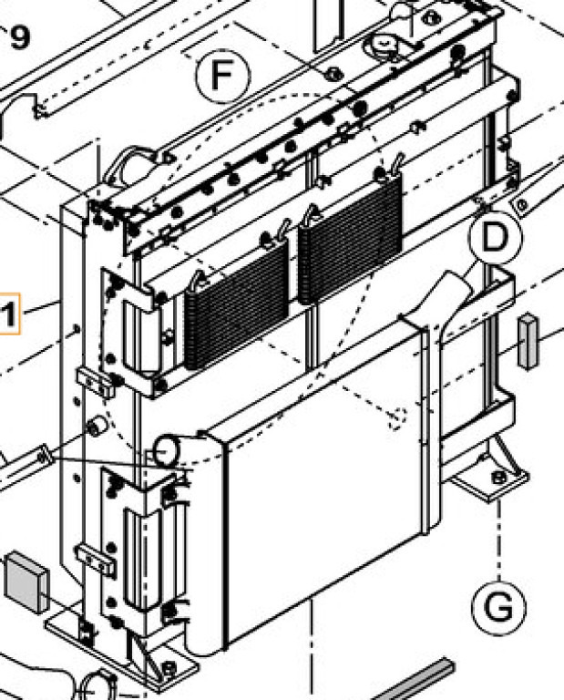 Case KSH13400 - KSH15210 - Ψυγείο αυτοκίνητο για Κατασκευή μηχανήματα: φωτογραφία 1 Case KSH13400 - KSH15210 - Ψυγείο αυτοκίνητο για Κατασκευή μηχανήματα: φωτογραφία 1