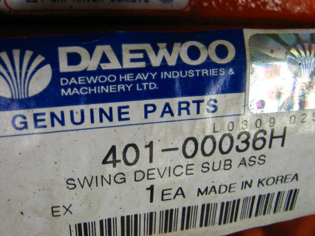 Doosan 401-00036H - Μειωτήρας περιστροφής για Κατασκευή μηχανήματα: φωτογραφία 2 Doosan 401-00036H - Μειωτήρας περιστροφής για Κατασκευή μηχανήματα: φωτογραφία 2