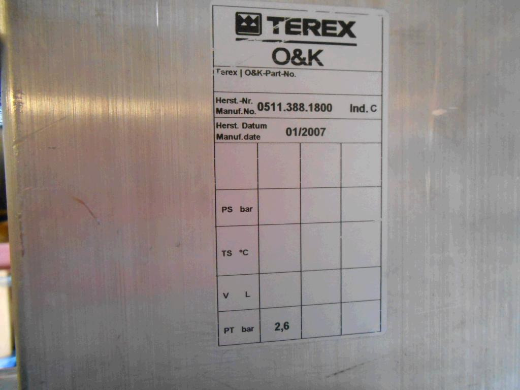 Terex O&K 6002157 - 4027493 - Ενδιάμεσος ψύκτης για Κατασκευή μηχανήματα: φωτογραφία 5 Terex O&K 6002157 - 4027493 - Ενδιάμεσος ψύκτης για Κατασκευή μηχανήματα: φωτογραφία 5