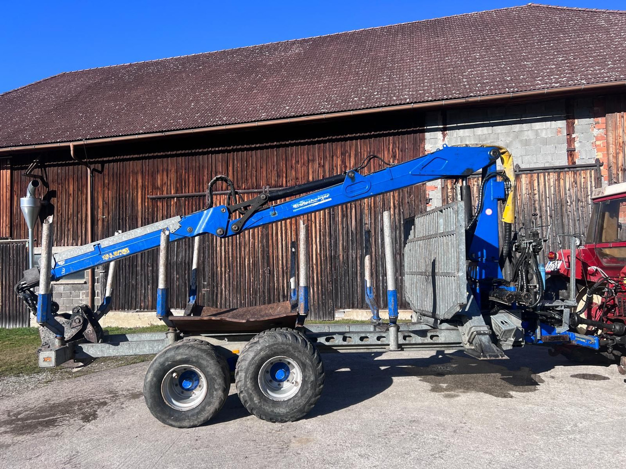 Binderberger RW14 mit Penz BP 8000L Kran - Δασική ρυμούλκα: φωτογραφία 1 Binderberger RW14 mit Penz BP 8000L Kran - Δασική ρυμούλκα: φωτογραφία 1