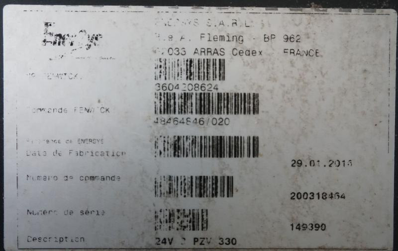HAWKER 24 Volt 3 PzV 330 Ah - Συσσωρευτής: φωτογραφία 5 HAWKER 24 Volt 3 PzV 330 Ah - Συσσωρευτής: φωτογραφία 5